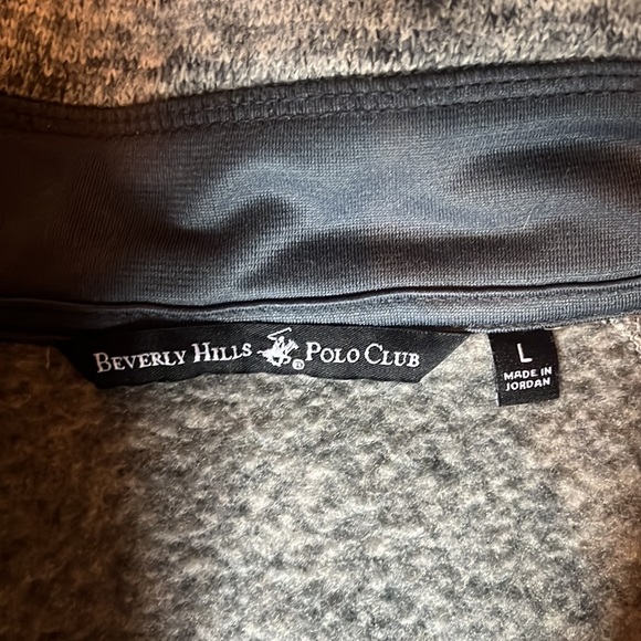 Mens Large Polo Vest / Heather Grey - Picture 4 of 5